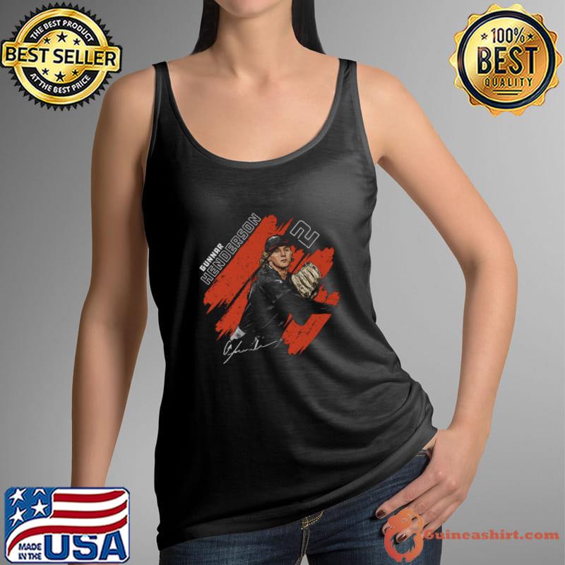 Gunnar Henderson Signature Third Baseman And Shortstop Baltimore Stripes T-Shirt Tank Top
