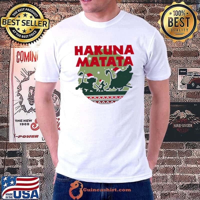 Hakuna Matata Simba Timon Pumbaa Christmas shirt