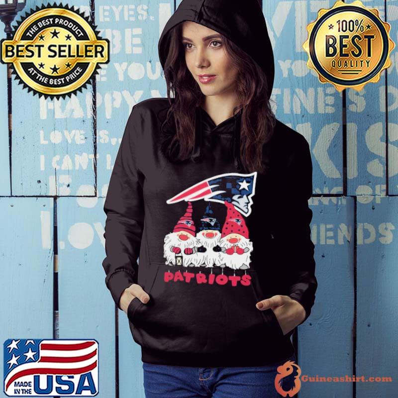 Happy Merry Christmas The Gnomes New England Patriots Logo Shirt Hoodie