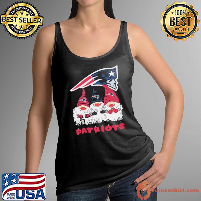 Happy Merry Christmas The Gnomes New England Patriots Logo Shirt Tank Top