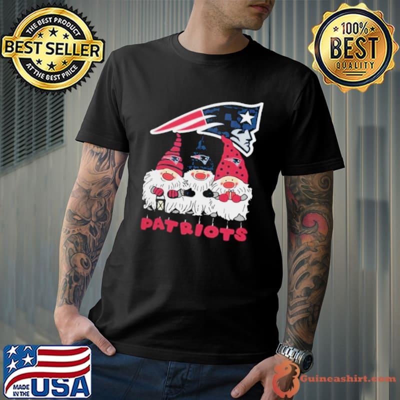 Happy Merry Christmas The Gnomes New England Patriots Logo Shirt