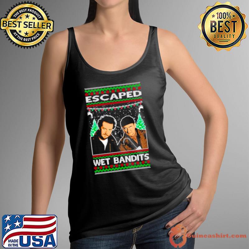 Home Alone Escaped wet bandits Ugly Christmas s Tank Top