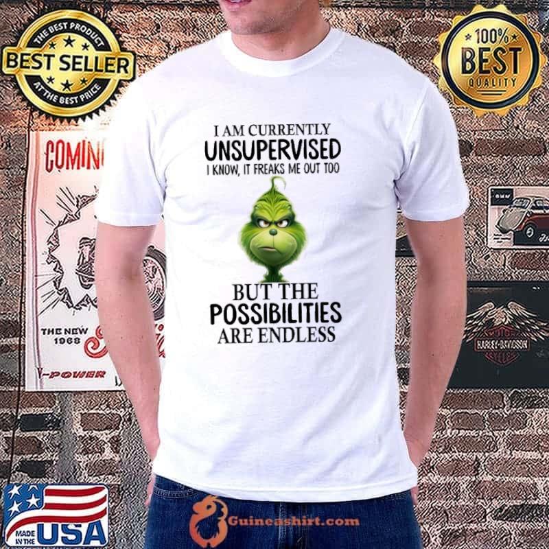 I Am Currently But The Possibilities Are Endless Grinch shirt