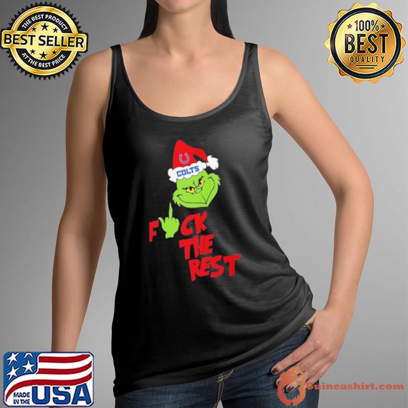 Indianapolis Colts Santa Grinch Fuck The Rest Christmas s Tank Top