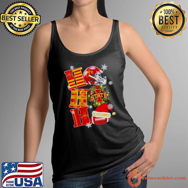 Iowa State Cyclones Ncaa Ho Ho Ho Christmas Shirt Tank Top