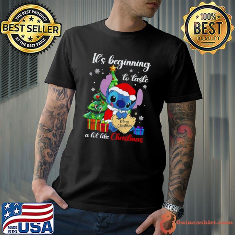 It’s Beginning To Taste A Lot Like Christmas Stitch Ugly Christmas 2023 shirt