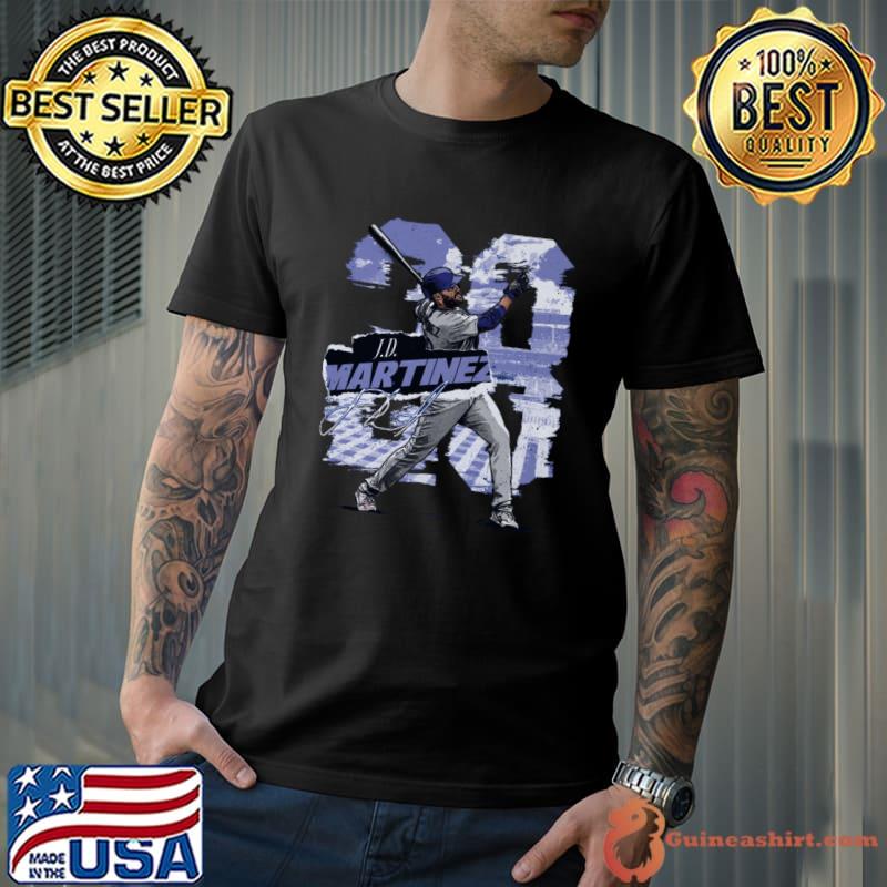 J.D. Martinez Los Angeles D Rough Signature American professional baseball outfielder T-Shirt