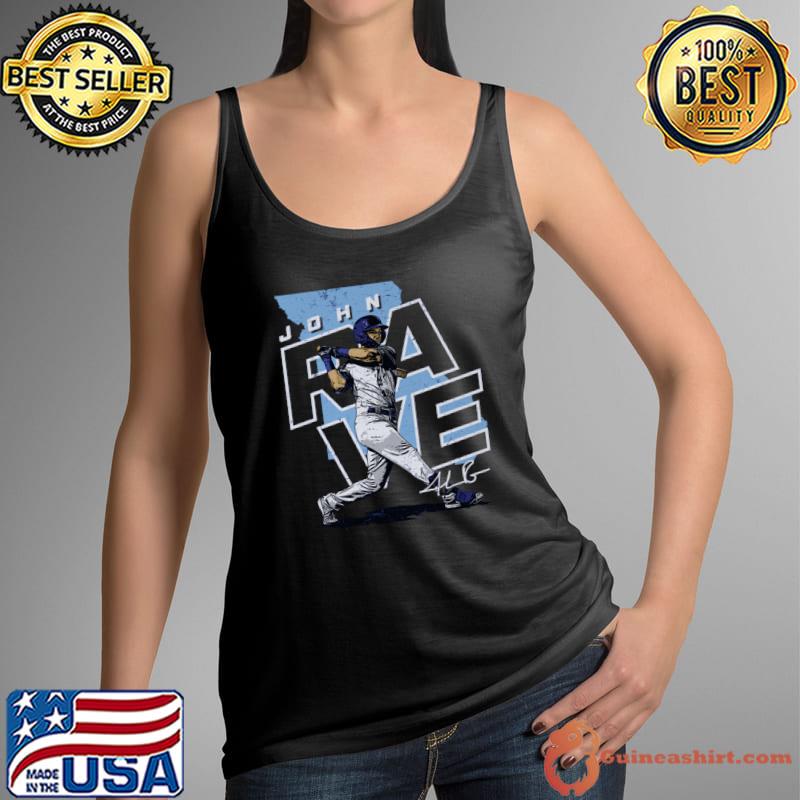 John Rave Kansas City Player Map Signature baseball T-Shirt Tank Top