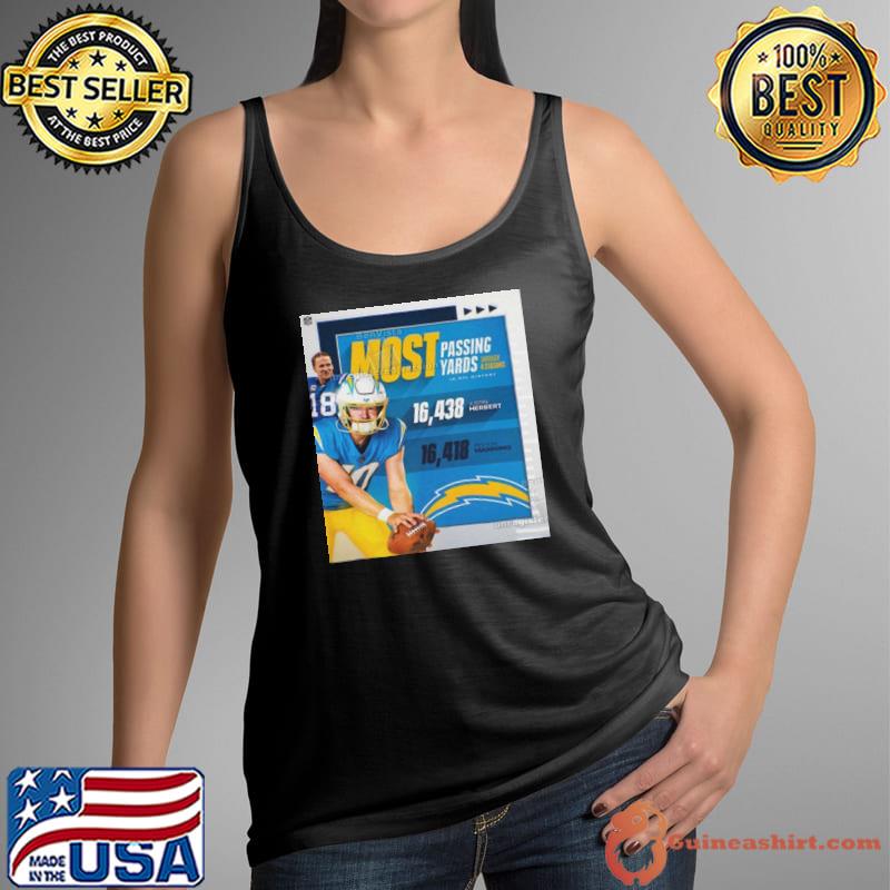 Justin Herbert Is The Most Passing Yards Through 4 Seasons In NFL History Shirt Tank Top
