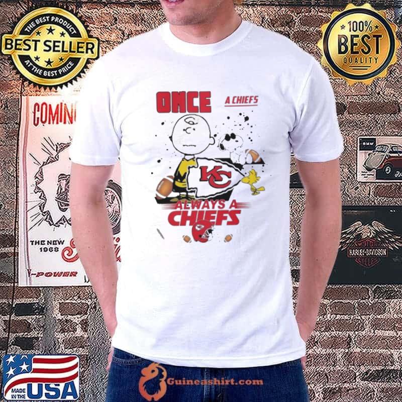 Kansas City Chiefs And Charlie Brown Once A Chiefs Always A Chiefs Shirt