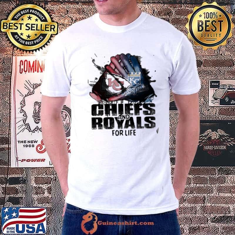 Kansas City Chiefs And Kansas City Royals For Life Shirt