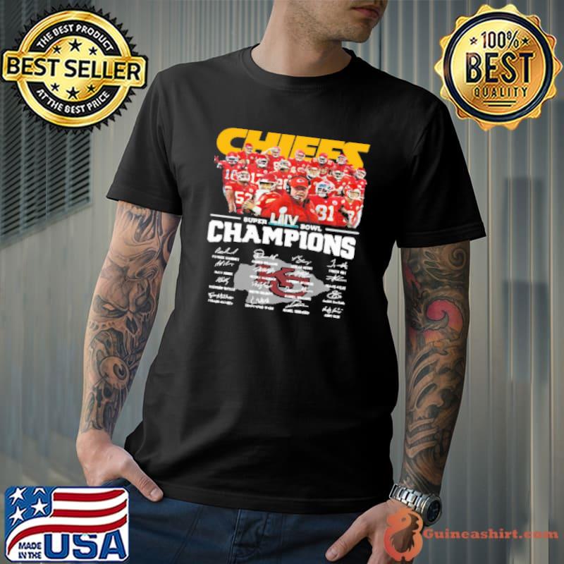 Kansas City Chiefs Super Bowl Champions Signatures Shirt