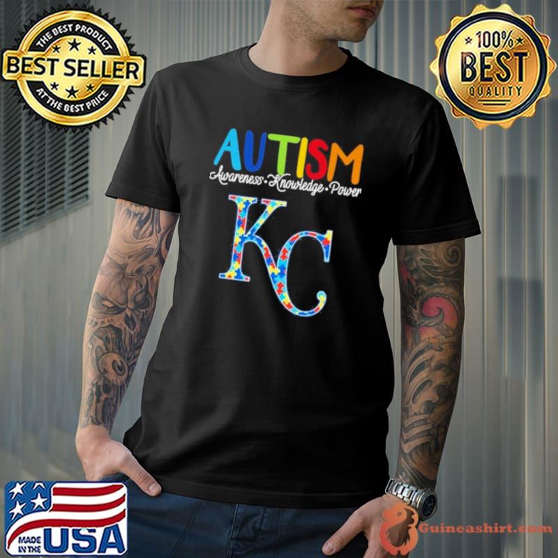 Kansas City Royals Autism Awareness Knowledge Power shirt