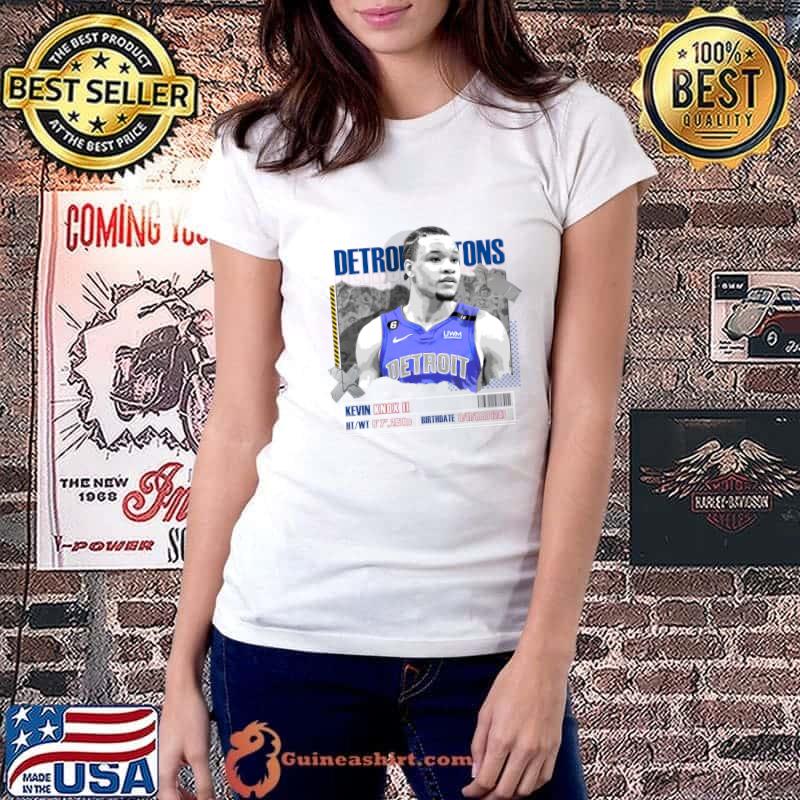 Kevin Knox II American professional basketball player for the Detroit Pistons NBA T-Shirt Ladiestee