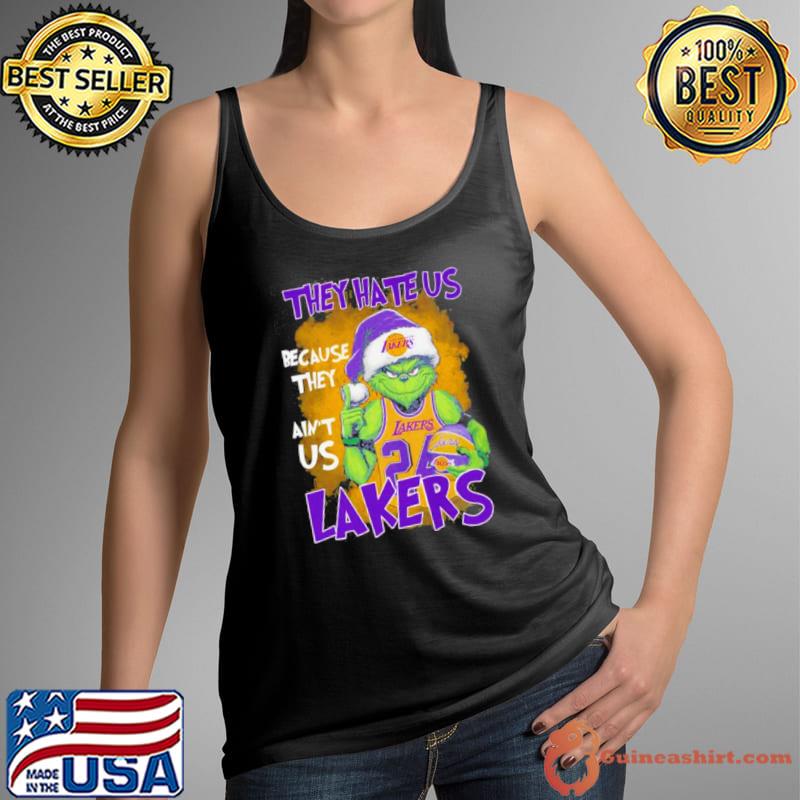 Kobe Bryant Santa Grinch They Hate Us Because They Ain’t Us Los Angeles Laker Christmas Shirt Tank Top