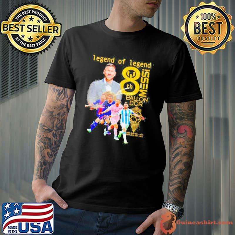 Legend of Legend Lionel Messi Ballon D’or winner signature shirt