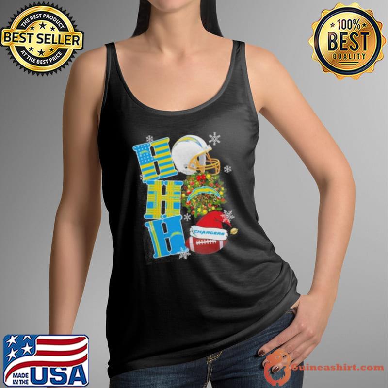 Los Angeles Chargers Nfl Ho Ho Ho Christmas Shirt Tank Top