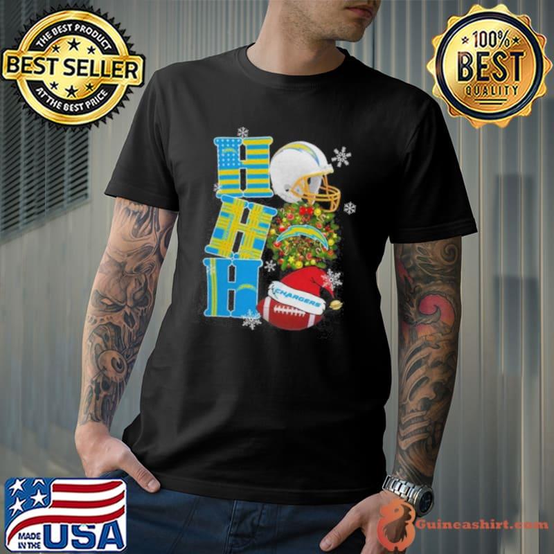 Los Angeles Chargers Nfl Ho Ho Ho Christmas Shirt
