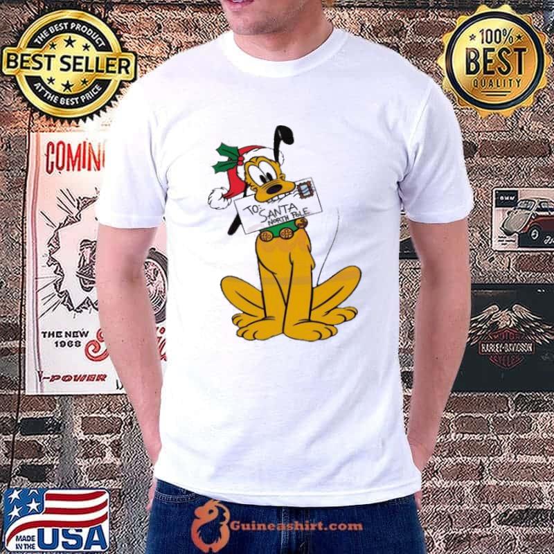 Lovely To Santa North Pole Disney Pluto Christmas shirt