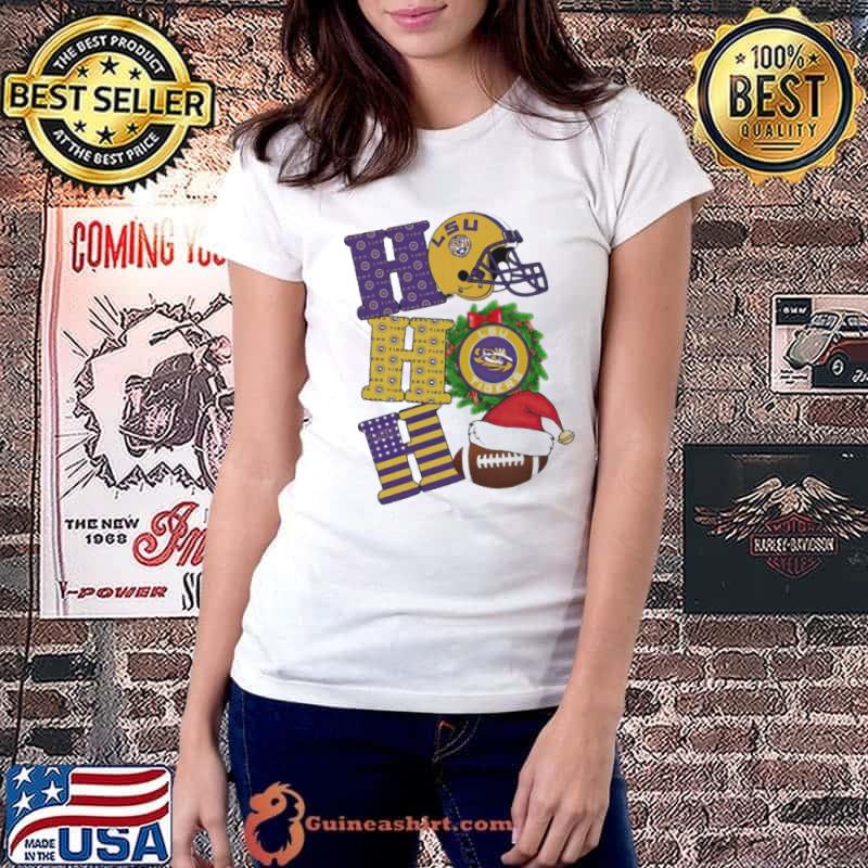 LSU Tigers Ho Ho Ho Christmas s Ladiestee