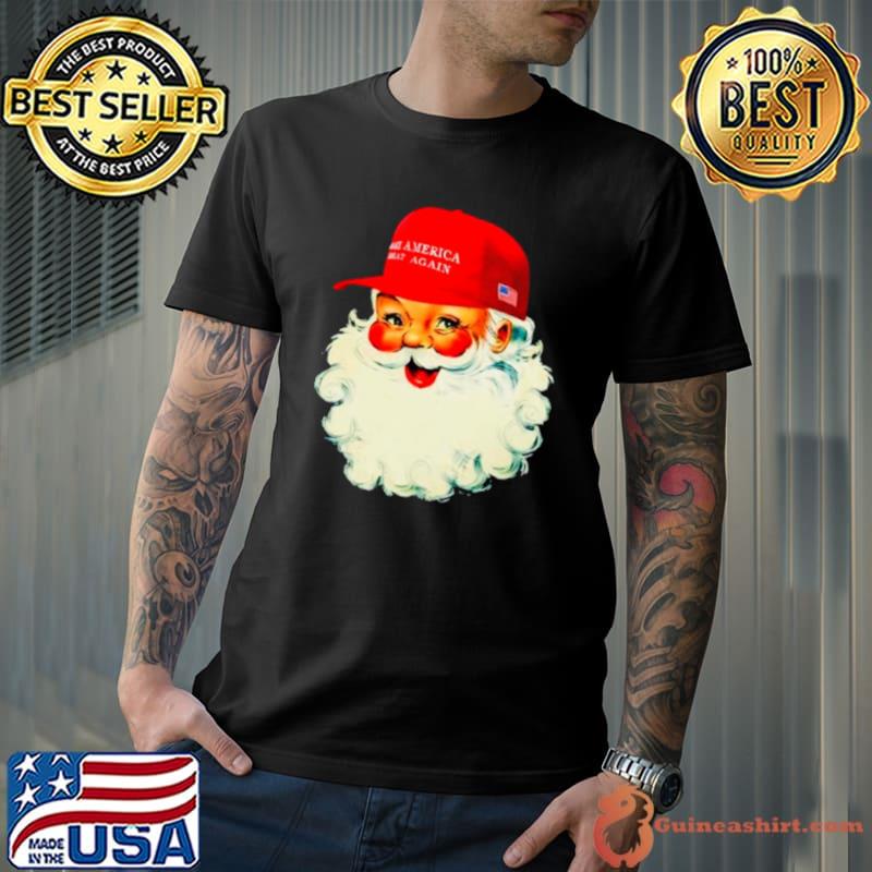 Maga Santa screen print high heat transfer shirt