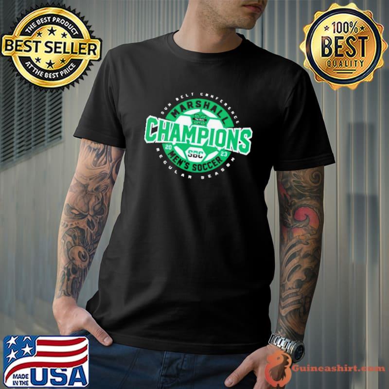 Marshall Thundering Herd Sun Belt Conference Regular Season 2023 Men’s Soccer Champions Shirt
