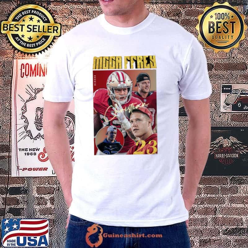 Mccaffrey 23 Collage Football Art shirt