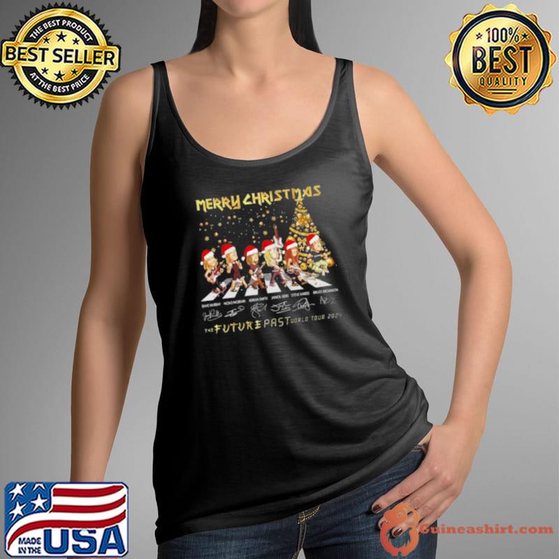 Merry Christmas The Future Past World Tour 2024 Signatures s Tank Top
