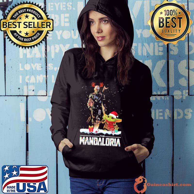 Merry Christmas The Mandalorian Baby Yoda Xmas s Hoodie