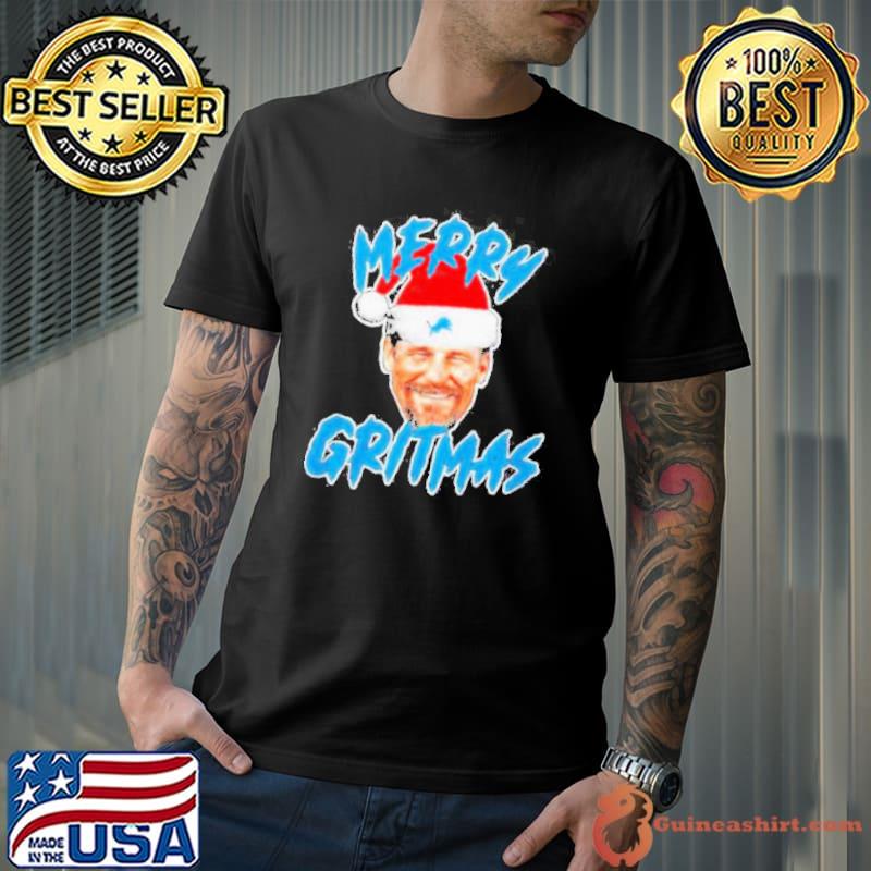 Merry Gritmas Lion Detroit Shirt