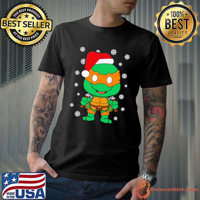 Michaelangelo Christmas Ninja Turtle shirt