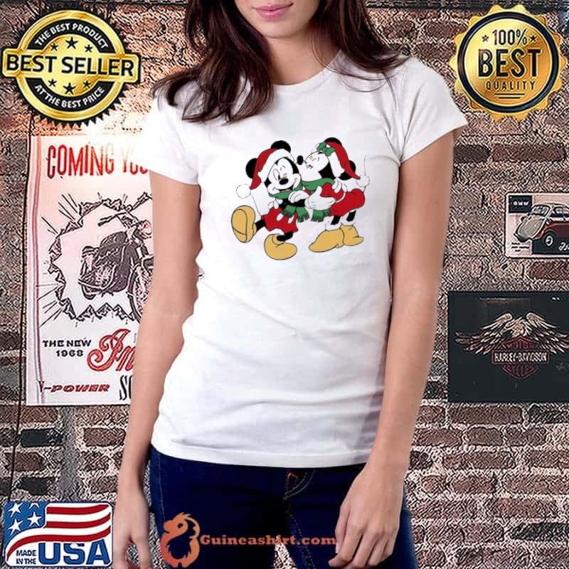 Mickey and Minnie Christmas Shirt Ladiestee