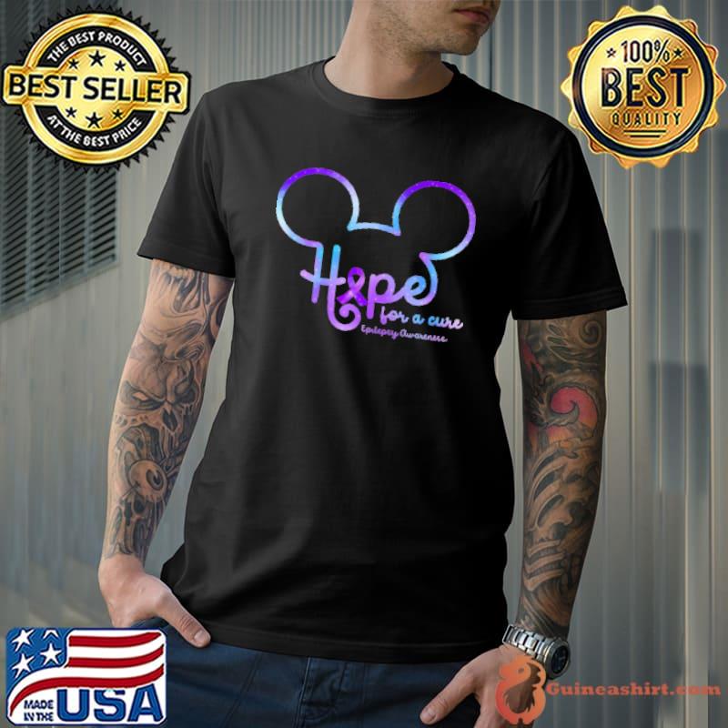 Mickey Hope For A Cure Epilepsy Awareness Shirt