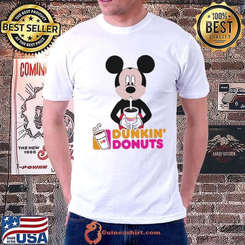 Mickey Mouse Drinking Dunkin’ Donuts shirt