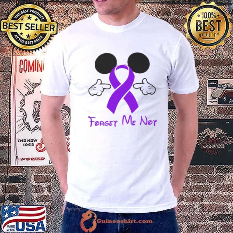 Mickey Mouse Forget Me Not Fibromyalgia Awareness Shirt
