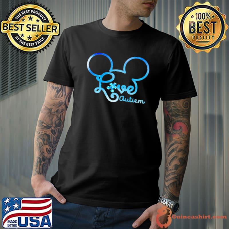 Mickey Mouse Love Autism Shirt