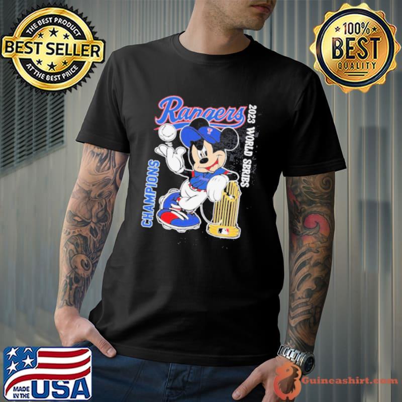 Mickey Mouse Texas Rangers World Series Champions 2023 Shirt