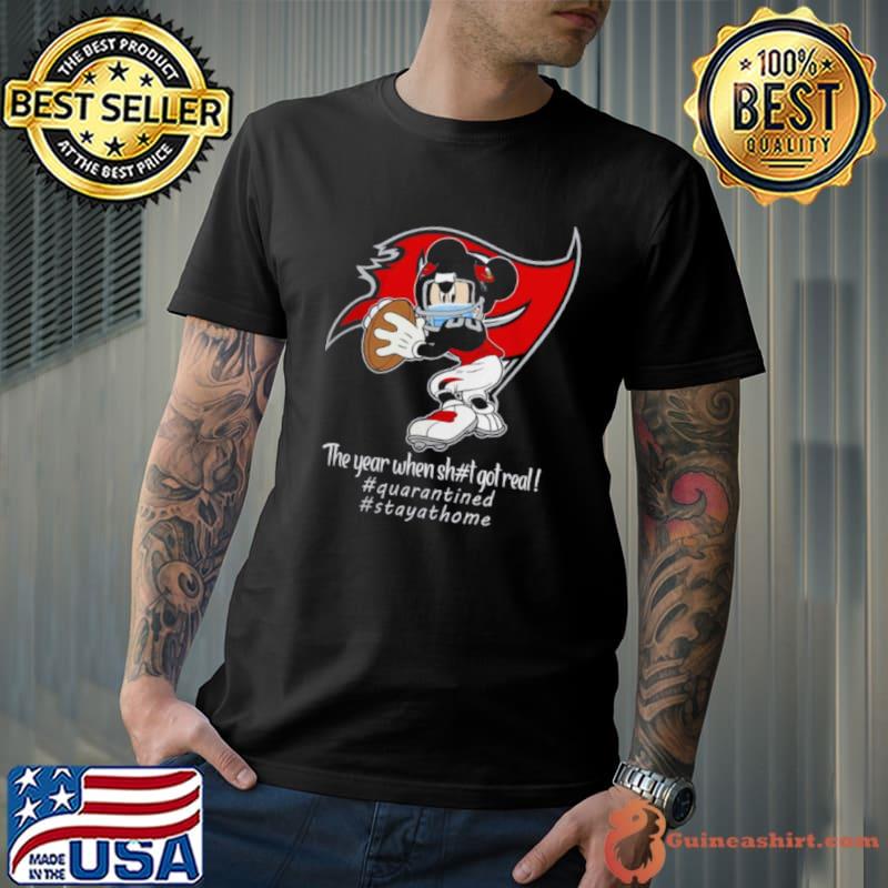 Mickey Mouse x Tampa Bay Buccaneers The Year When Sh#t Got Real Logo Shirt