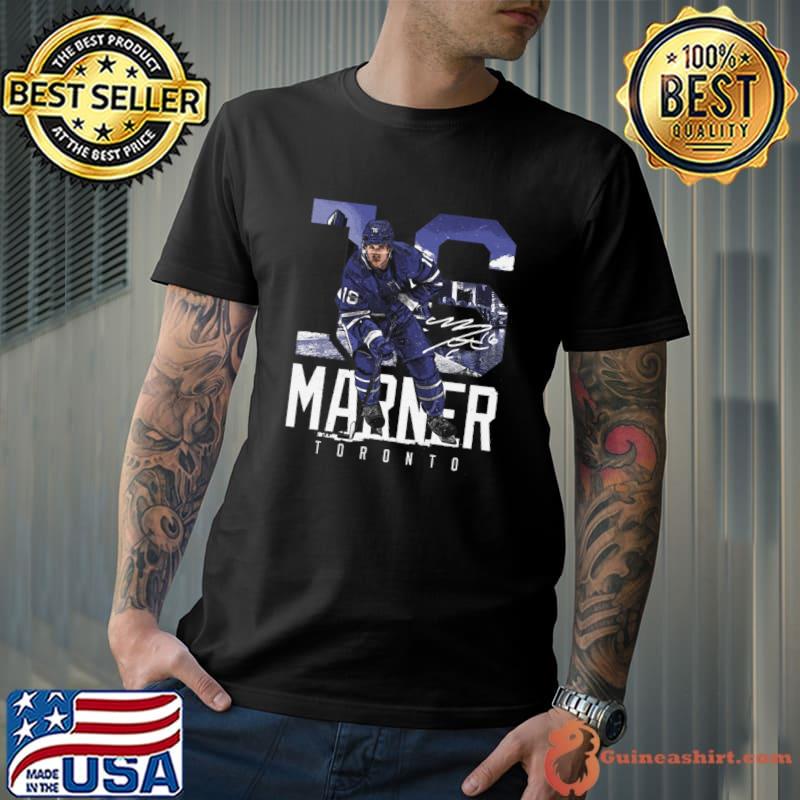 Mitch Marner Signature professional ice hockey right winger Toronto Landmark T-Shirt