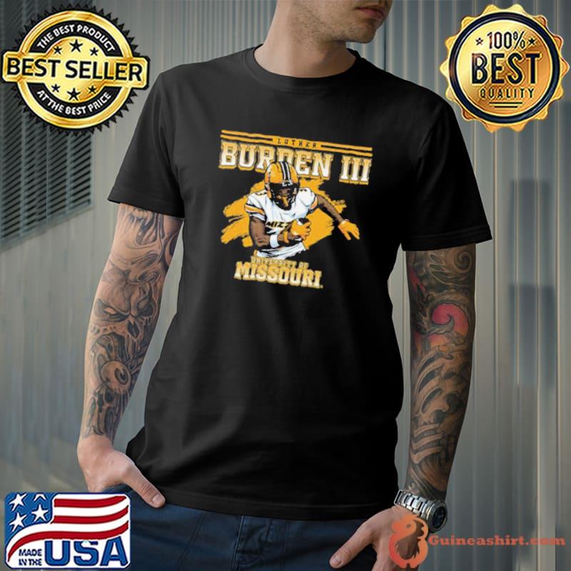 Mizzou Tigers NIL Football Luther Burden III Black Shirt