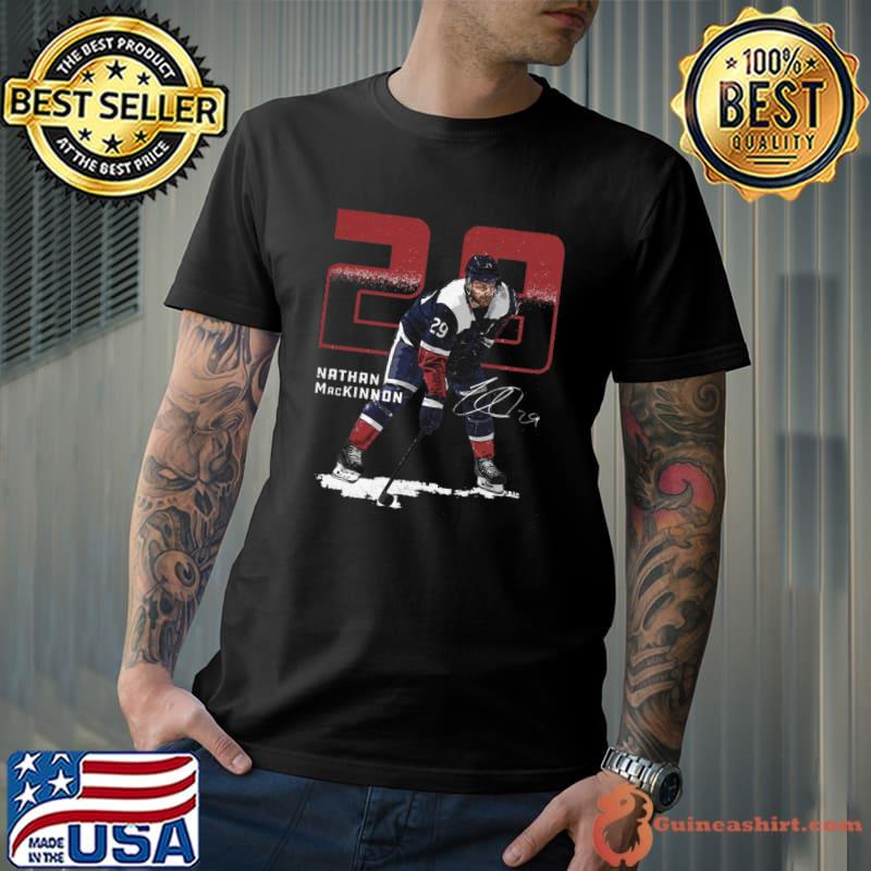 Nathan MacKinnon Colorado Signature professional ice hockey centre T-Shirt
