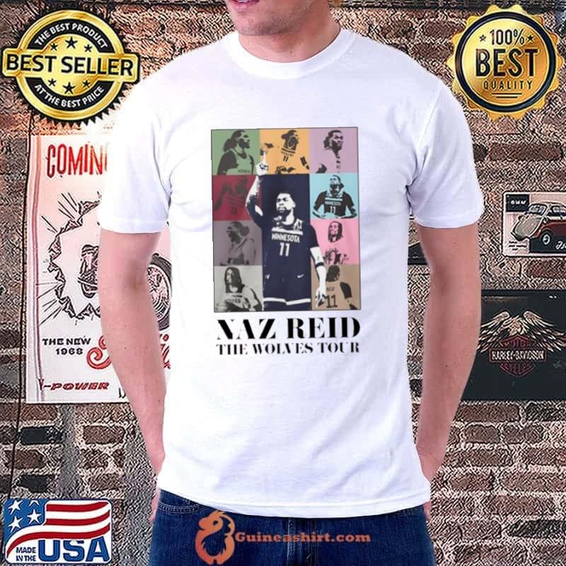 Naz Reid the wolves tour shirt