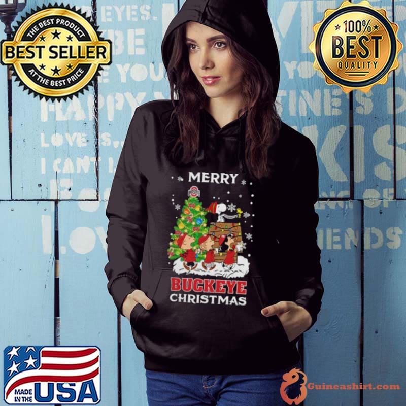 Ncaa Ohio State Buckeyes Snoopy Family Christmas Shirt Hoodie