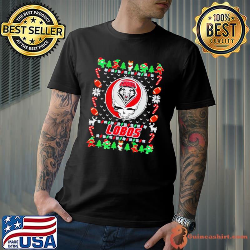 New Mexico Lobos Grateful Dead Ugly Christmas Shirt