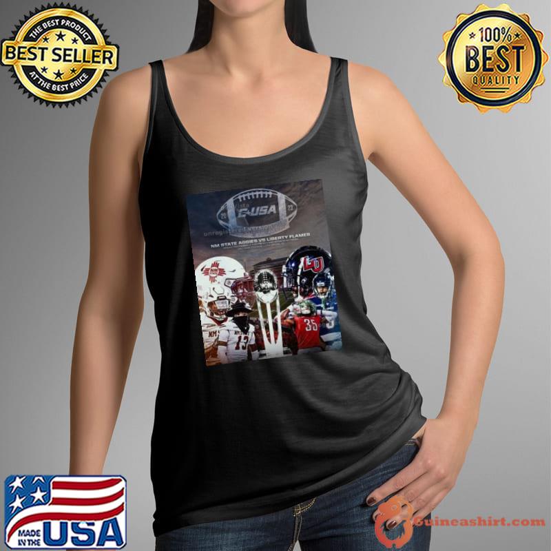 New Mexico State Aggies Vs Liberty Flames 2023 CUSA Championship Shirt Tank Top