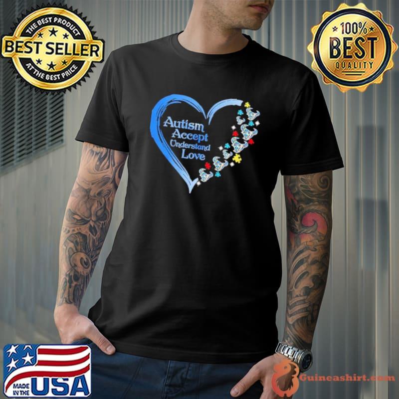 NFL Houston Texans Autism Accept Understand Heart Love Shirt