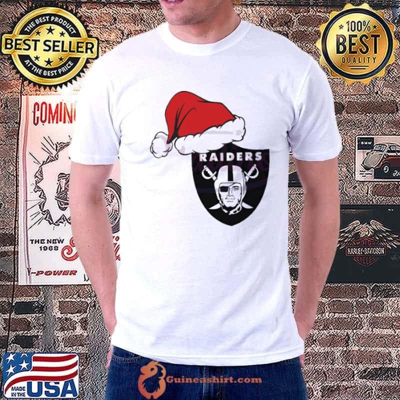 NFL Las Vegas Raiders Santa Hat Logo Christmas 2023 shirt