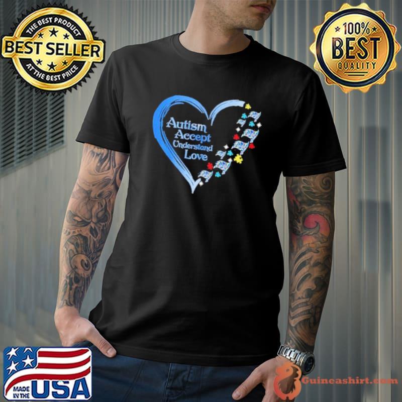 NFL Tampa Bay Buccaneers Autism Accept Understand Heart Love Shirt