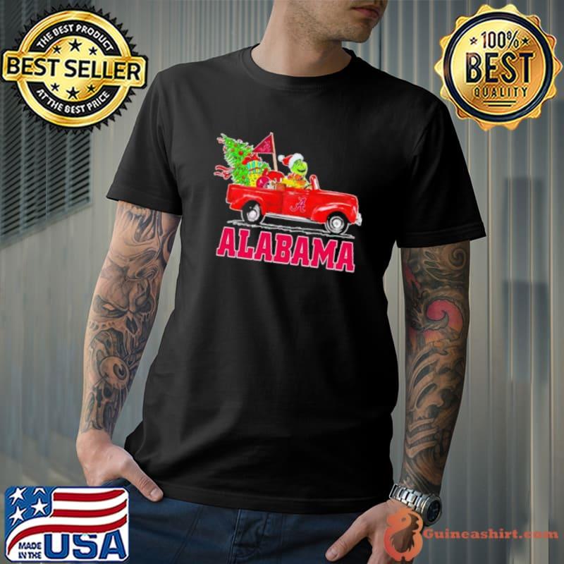 Nice santa Grinch driving car Louisville Cardinals merry christmas shirt