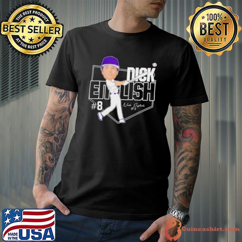 Nick English 2023 Kansas State Wildcats Catcher Signature Shirt